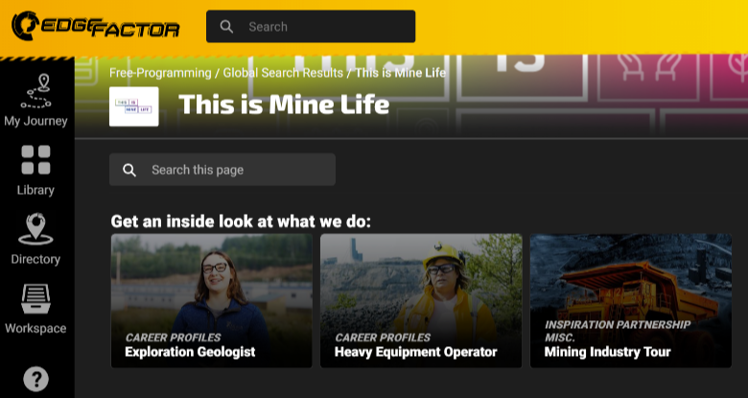 Edge Factor webpage screenshot